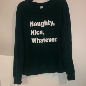 Naughty, Nice, whatever sweater